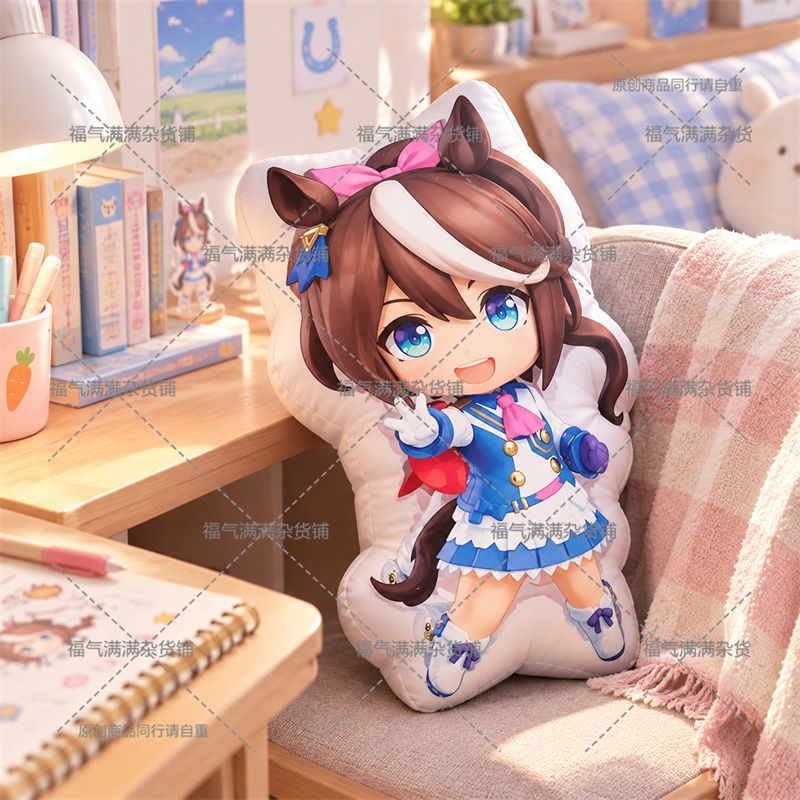 Throw Pillow - หมอนตุ๊กตาน่ารัก ตัวละครโทไค เทียว จากเกม Umamusume Pretty