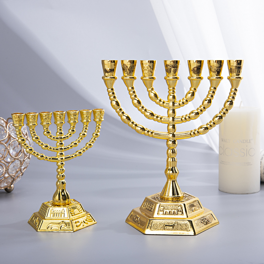Candle Holder Decor - เชิงเทียนเมโนราห์ 7 แขน ของตกแต่งบ้านสไตล์ยิว