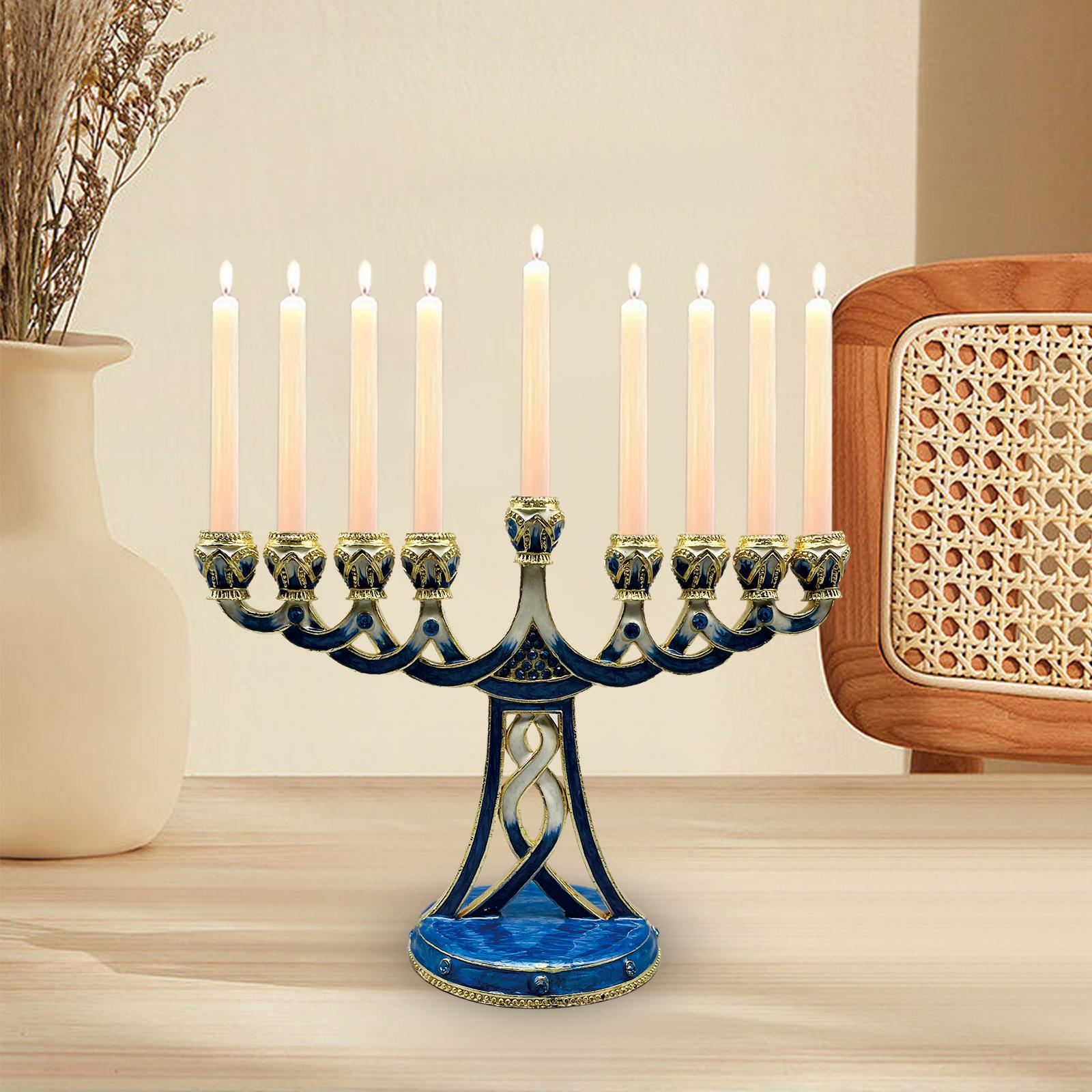 เชิงเทียนเมโนราห์เคลือบสี โบรา - Candle Holder Decor บทวิจารณ์และราคา