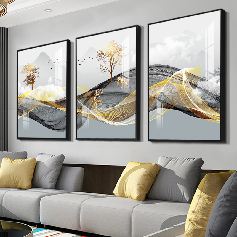3 ชิ้น/ชุด ภาพพิมพ์ติดผนังแบบไ - Abstract Canvas Set บทวิจารณ์และราคา
