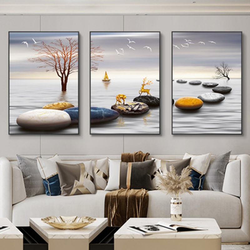 3 ชิ้น/ชุด ภาพพิมพ์ติดผนังแบบไ - Abstract Canvas Set บทวิจารณ์และราคา