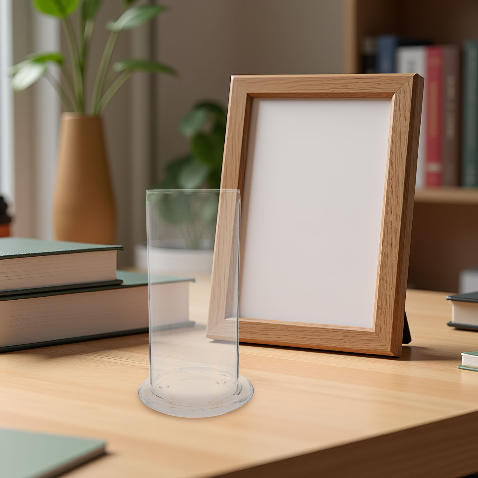 เชิงเทียนแก้วทรงกระบอกใส สำหรั - Candle Holder Decor บทวิจารณ์และราคา