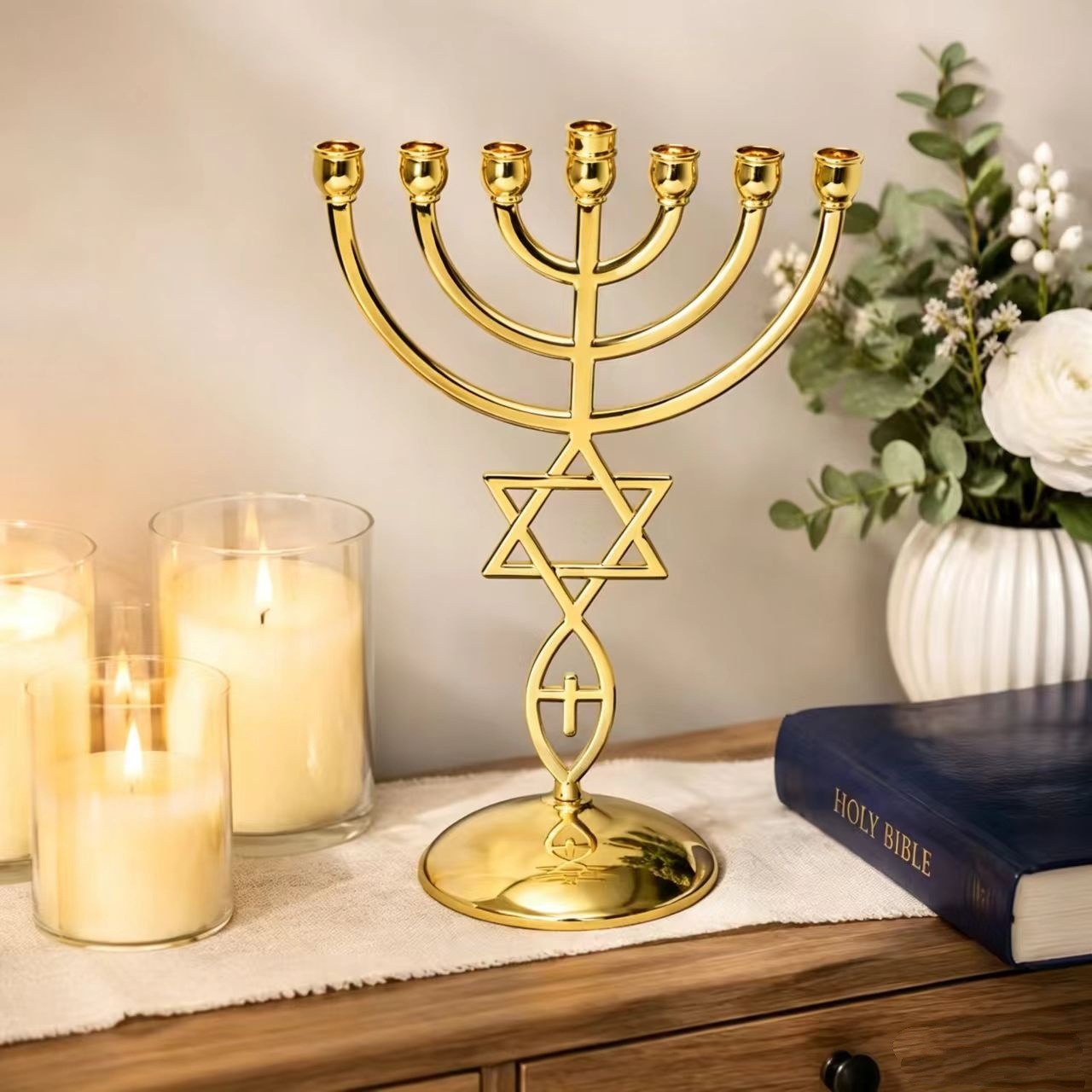 ชุดเชิงเทียนเจ็ดหัวสำหรับเทศกา - Candle Holder Decor บทวิจารณ์และราคา