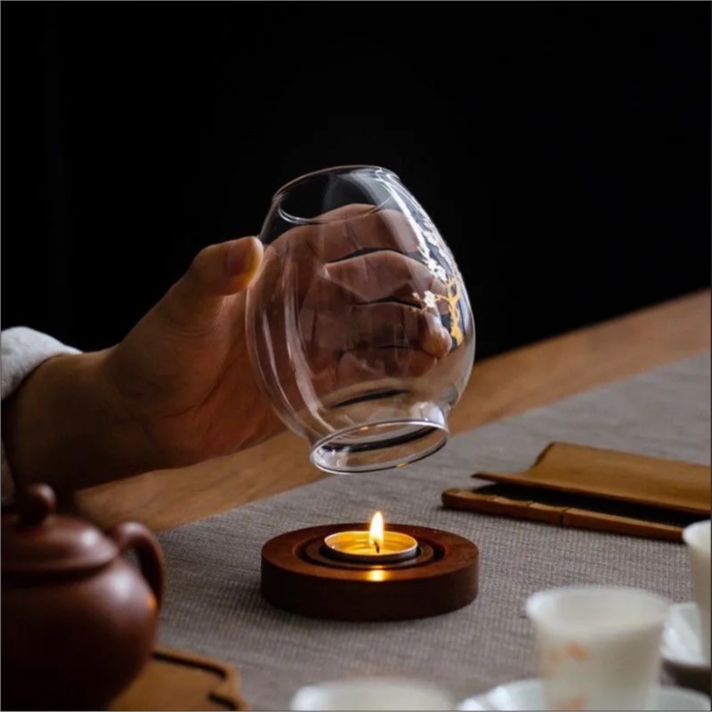 สไตล์จีนแก้วใสเชิงเทียนโคมไฟโร - Candle Holder Decor บทวิจารณ์และราคา