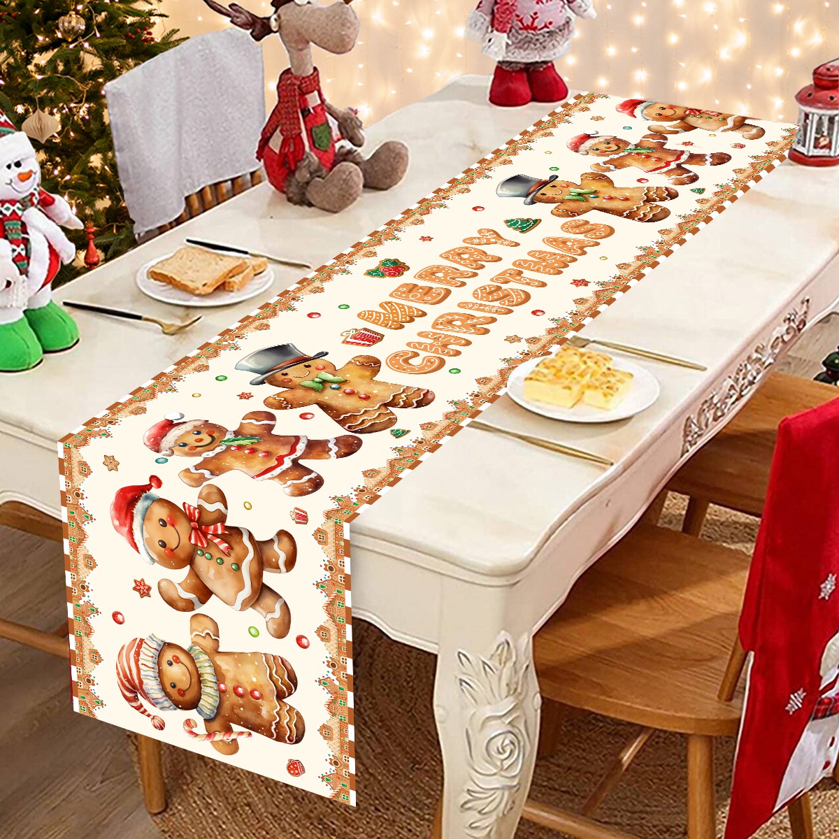 ผ้าคาดโต๊ะผ้าคาดโต๊ะโพลีเอสเตอ - Table Runner บทวิจารณ์และราคา