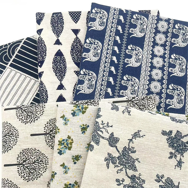 ผ้าผสมฝ้ายลินินลายดอกไม้สไตล์เ - Curtain Curtain บทวิจารณ์และราคา
