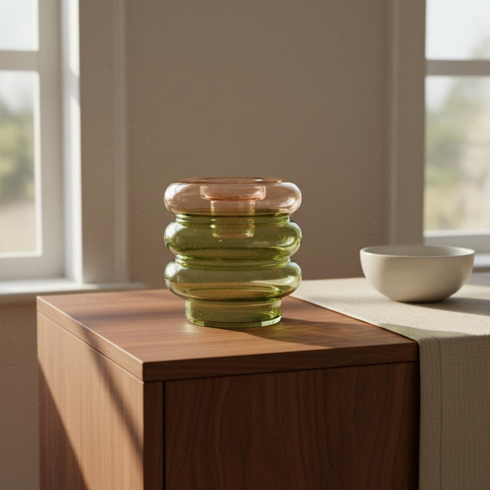 แจกันแก้วทรงกลมสำหรับใส่เทียนต - Candle Holder Decor บทวิจารณ์และราคา