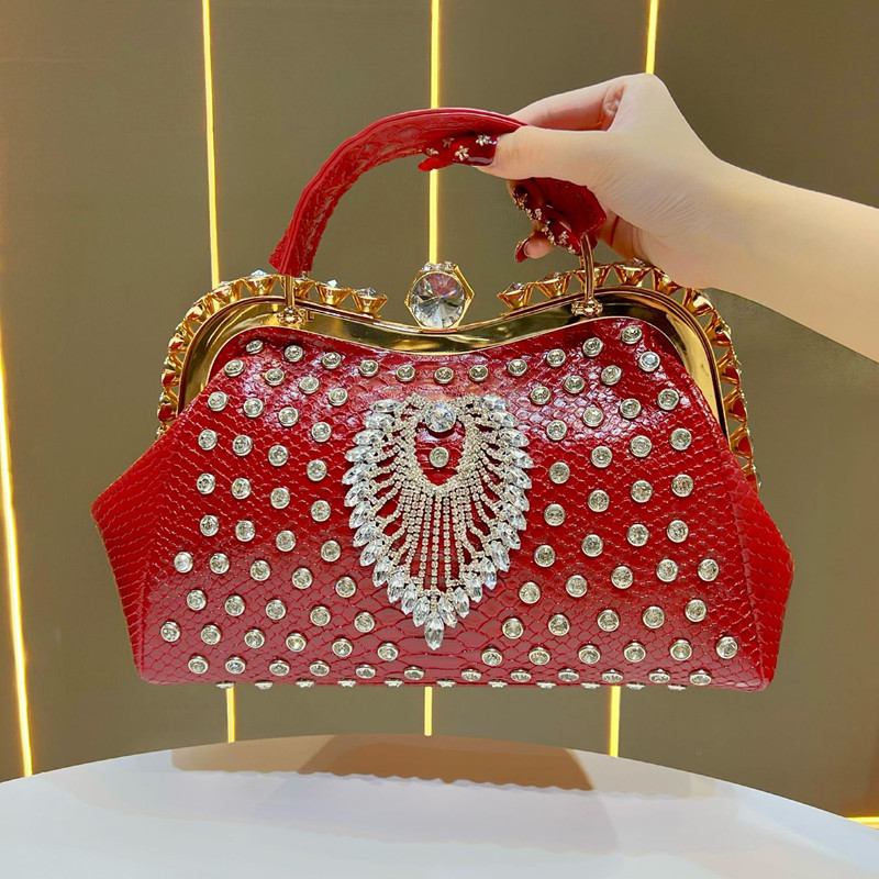 กระเป๋าถือหูหิ้วประดับคริสตัลข - Interior Design High End บทวิจารณ์และราคา