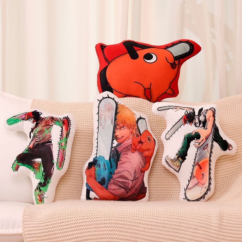 หมอนอิงตุ๊กตาผ้าลาย Chainsaw M - Throw Pillow บทวิจารณ์และราคา