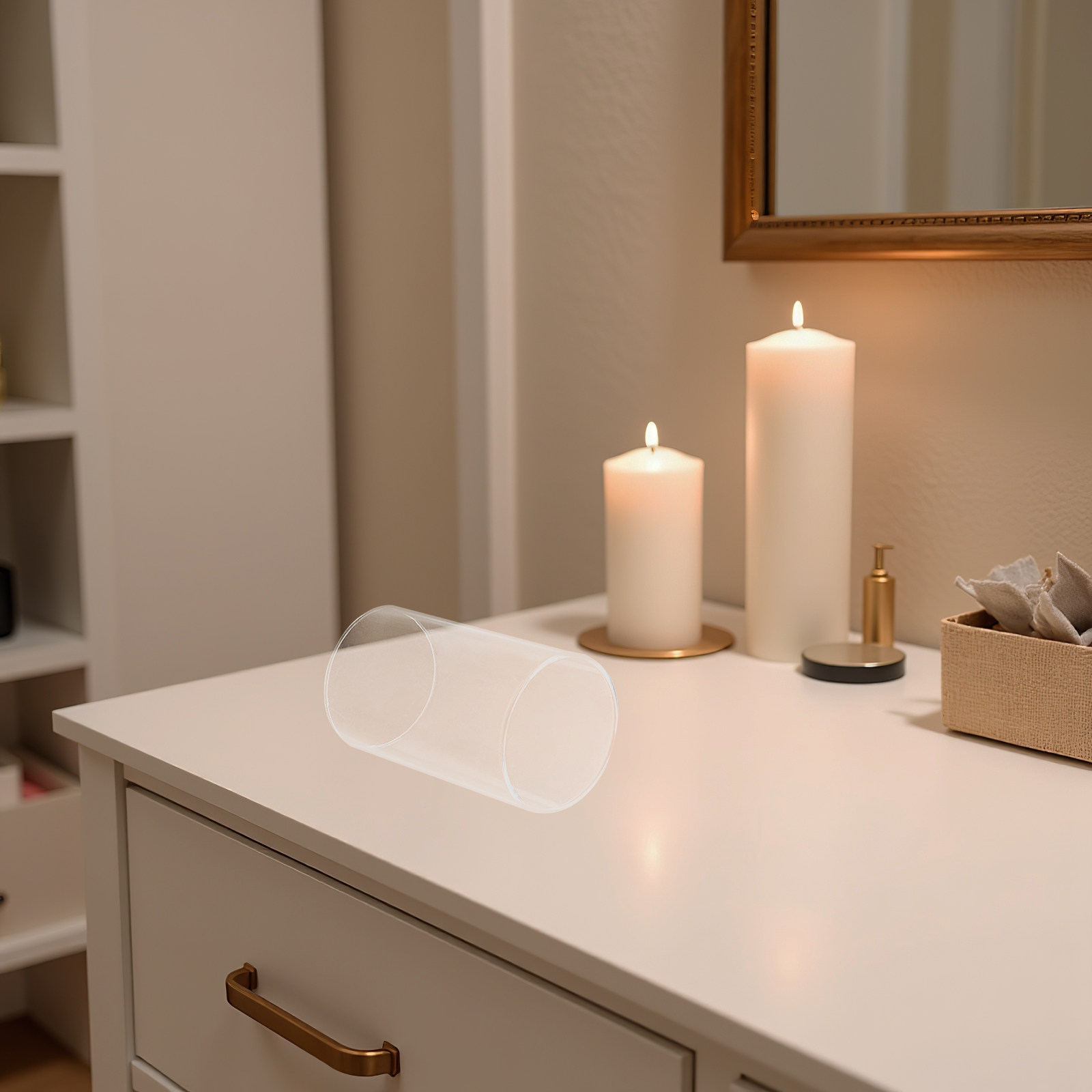 ที่วางเทียนทรงกระบอกใส สำหรับเ - Candle Holder Decor บทวิจารณ์และราคา